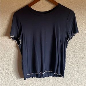 AE Soft and Sexy Ruffle Bottom Tee